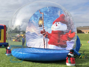 Snow Globe Inflatable Photo Booth for Christmas Event Decoration