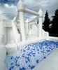 16.5x16.5ft Double Slides White Bounce House With Ball Pit