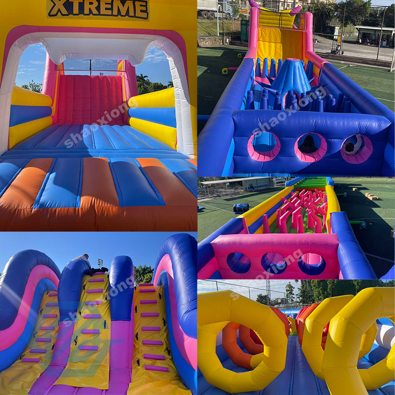Commercial Outdoor Inflatable Bouncer Sport Games Obstacle Course