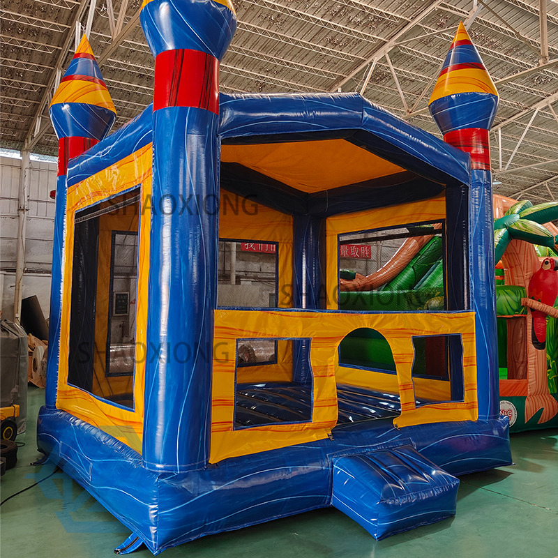 4x4M PVC Inflatable Blue Bounce House for Sale