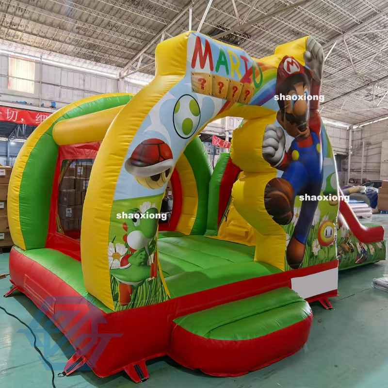 6x3.4x3M Inflatable Mario Bounce House with Slide Combo