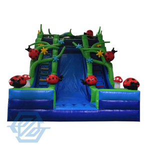 Inflatable Slide Forest Bounce Castle House Combo for Kids