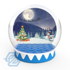 Custom Inflatable Christmas Snow Globe Photo Booth Bubble