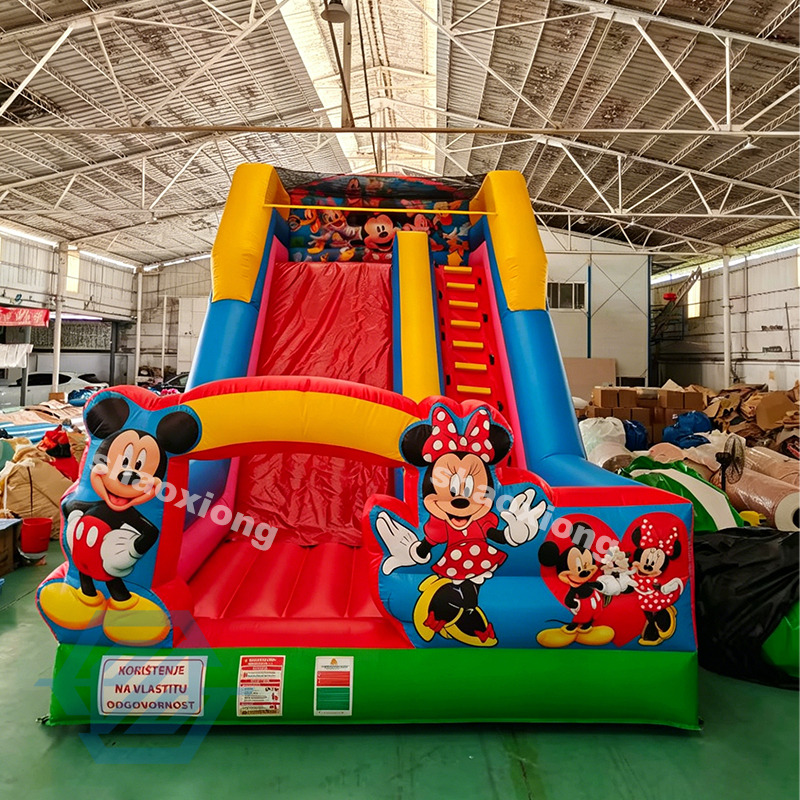 Outdoor Cartoon Mickey Mouse Theme Inflatable Slide for Sale