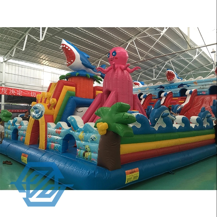 Large Underwater World Theme Bouncy Castle Park Bounce House