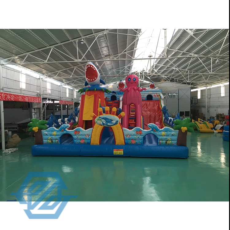 Large Underwater World Theme Bouncy Castle Park Bounce House