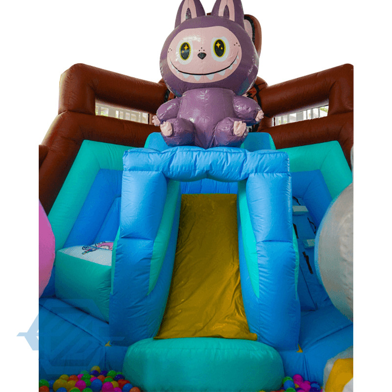 Outdoor Labubu Inflatable Bounce House Slide Combo for Kids