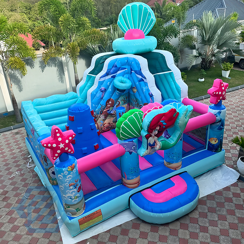  Meerjungfrau Inflatable Ocean Mermaid Playground Bouncy Castle