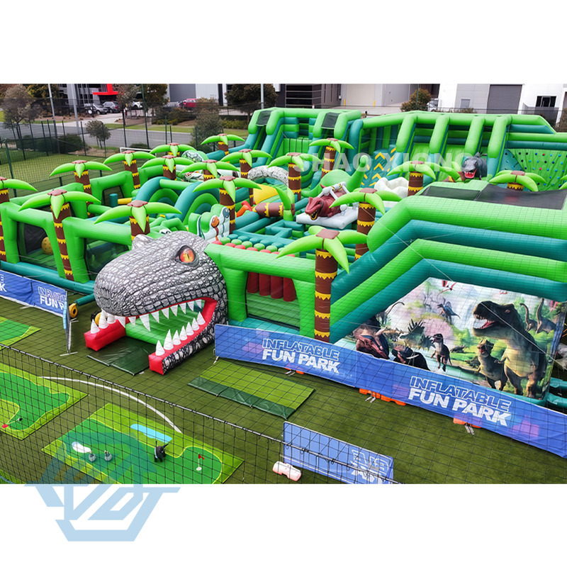 Adventure Inflatable Park Large Dinosaur Theme Amusement Park