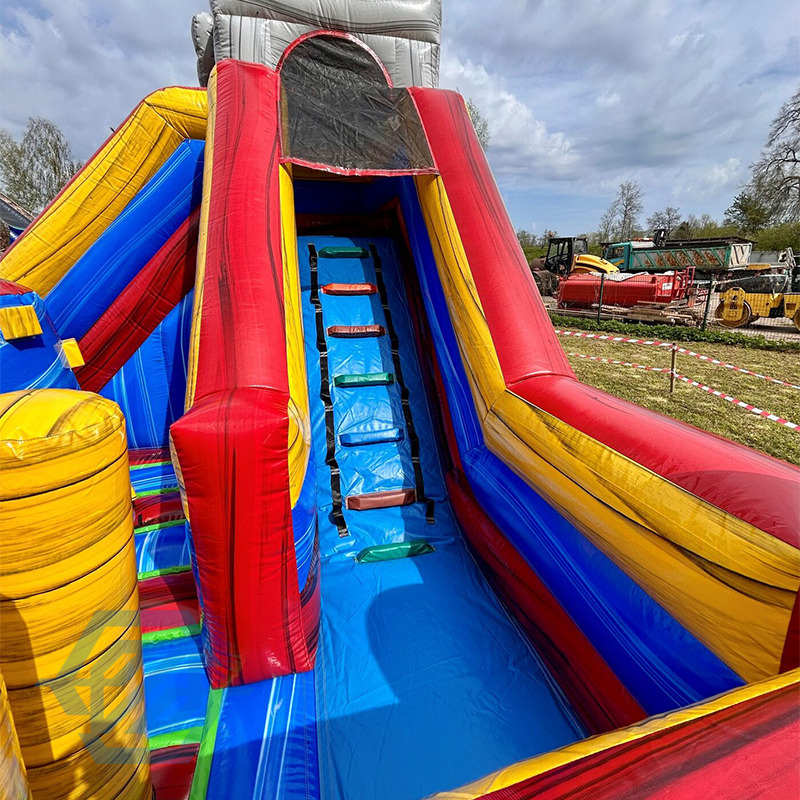 Commercial Inflatable Patrol Bounce House Slide Combo for kid