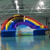 Large Rainbow Inflatable Slide Water Park Amusement Park for Commercial
