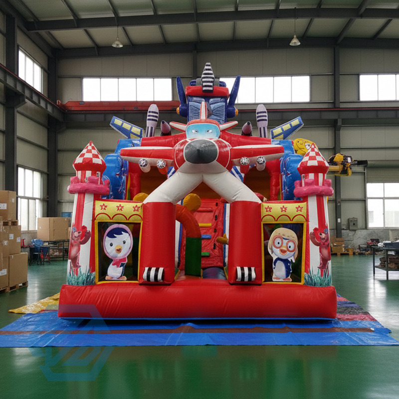 Inflatable Cartoon Theme Bouncy Castle with Slide
