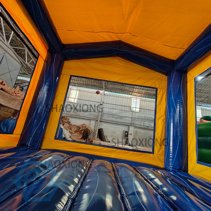 4x4M PVC Inflatable Blue Bounce House for Sale