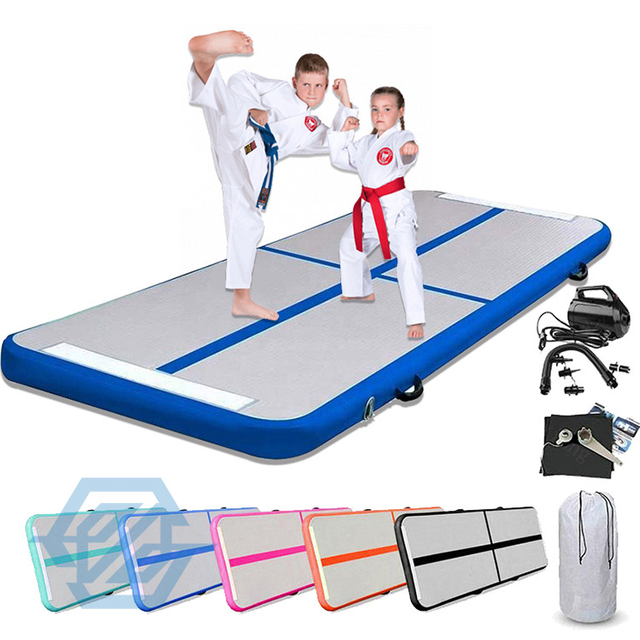 5 Piece Set Air Track Inflatable Training Tumbling Gymnastics Gym Mat