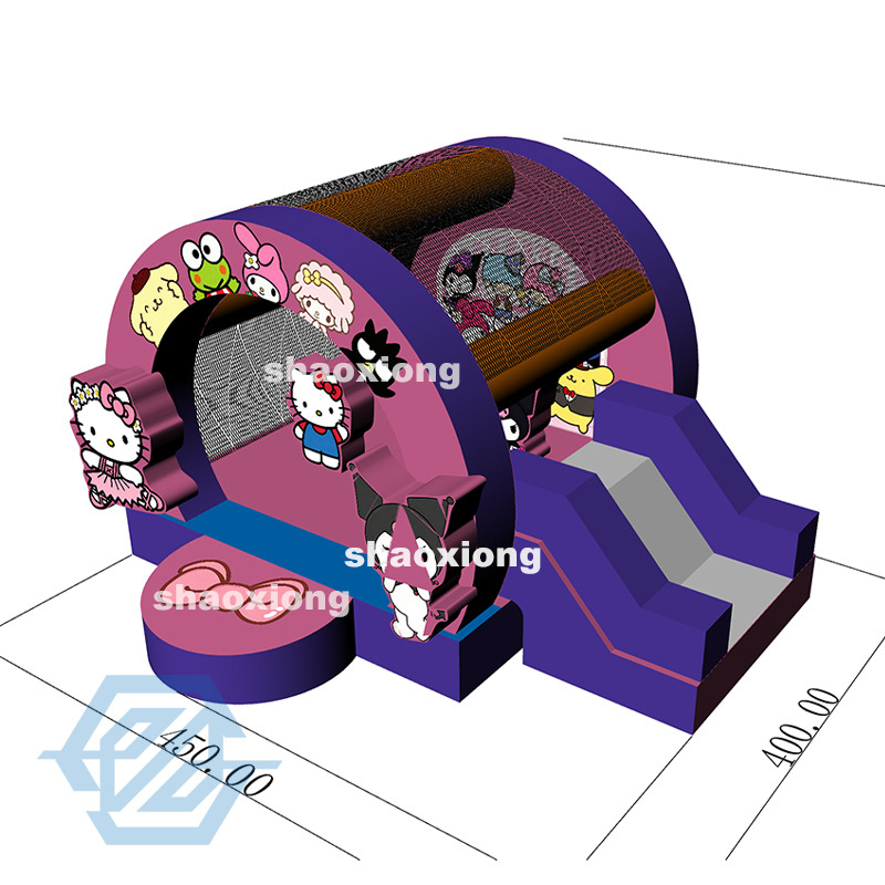 Inflatable HelloKitty Bounce House with Slide Combo