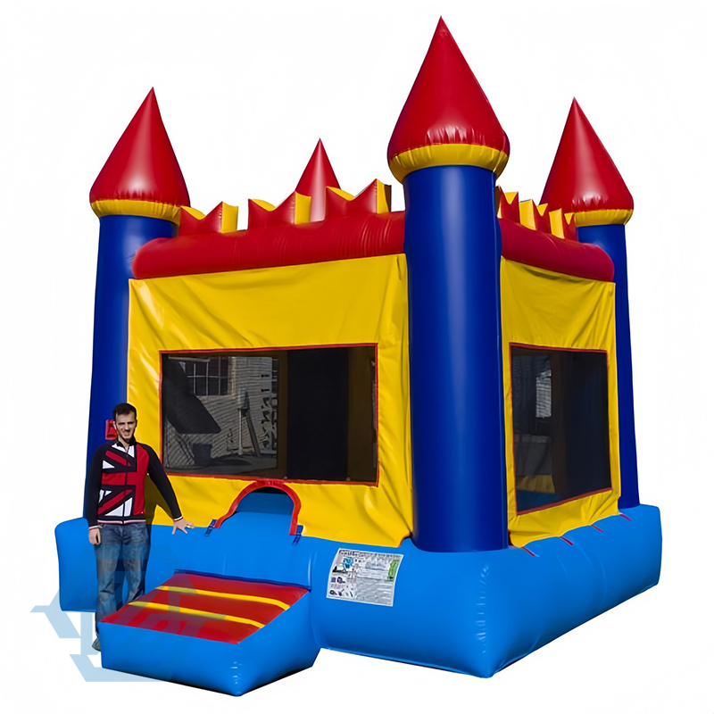 4x4m Inflatable Castle Bouncy Jumping Bounce House for Backyard