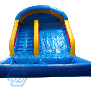 Factory Price Commercial Inflatable Water Slide with Pool