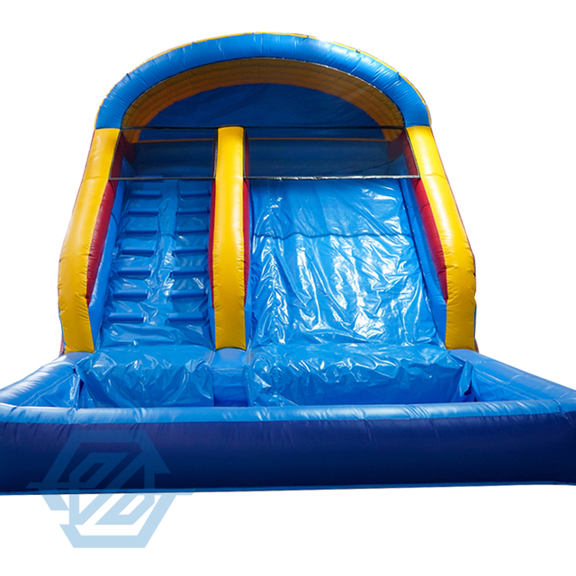 Factory Price Commercial Inflatable Water Slide with Pool