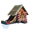 Inflatable Christmas Gingerbread Bounce House Dry Slide Rent