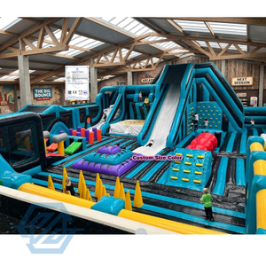 Giant Inflatable Theme Park Amusement Game Trampoline Playground