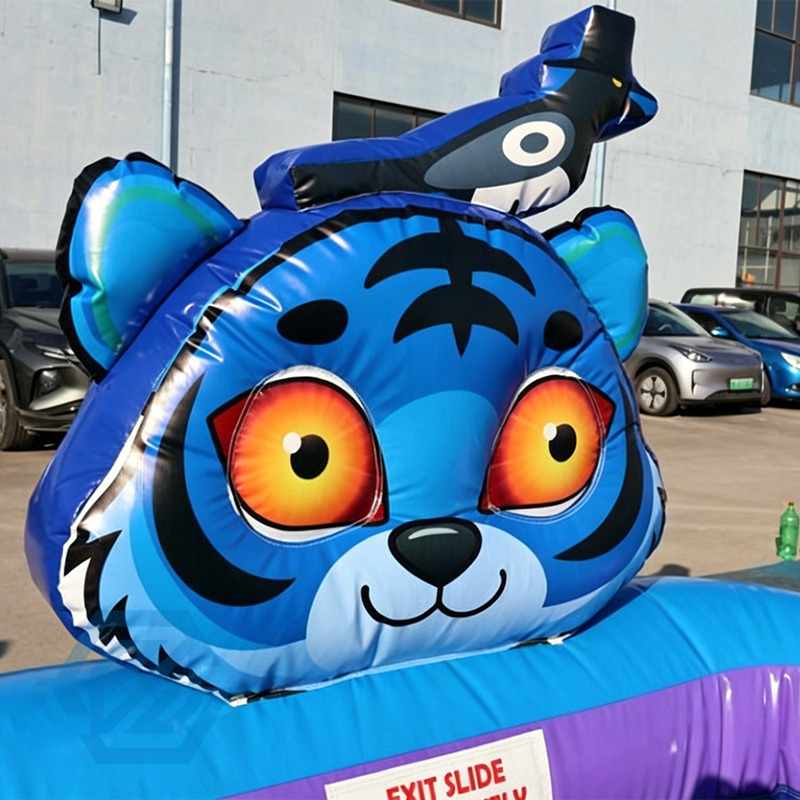 nflatable K-PoP Demon Bounce House with Slide Detachable Pool Combo