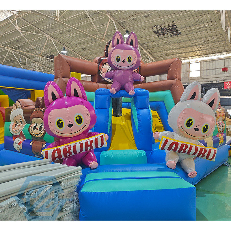 Outdoor Labubu Inflatable Bounce House Slide Combo for Kids