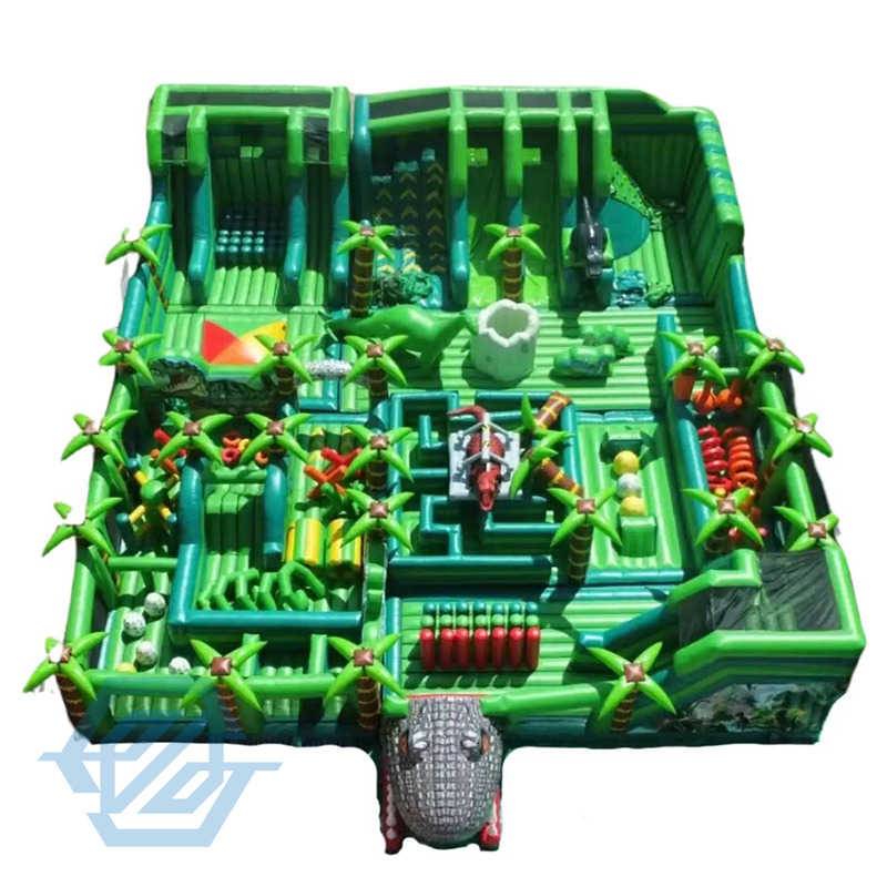 Adventure Inflatable Park Large Dinosaur Theme Amusement Park