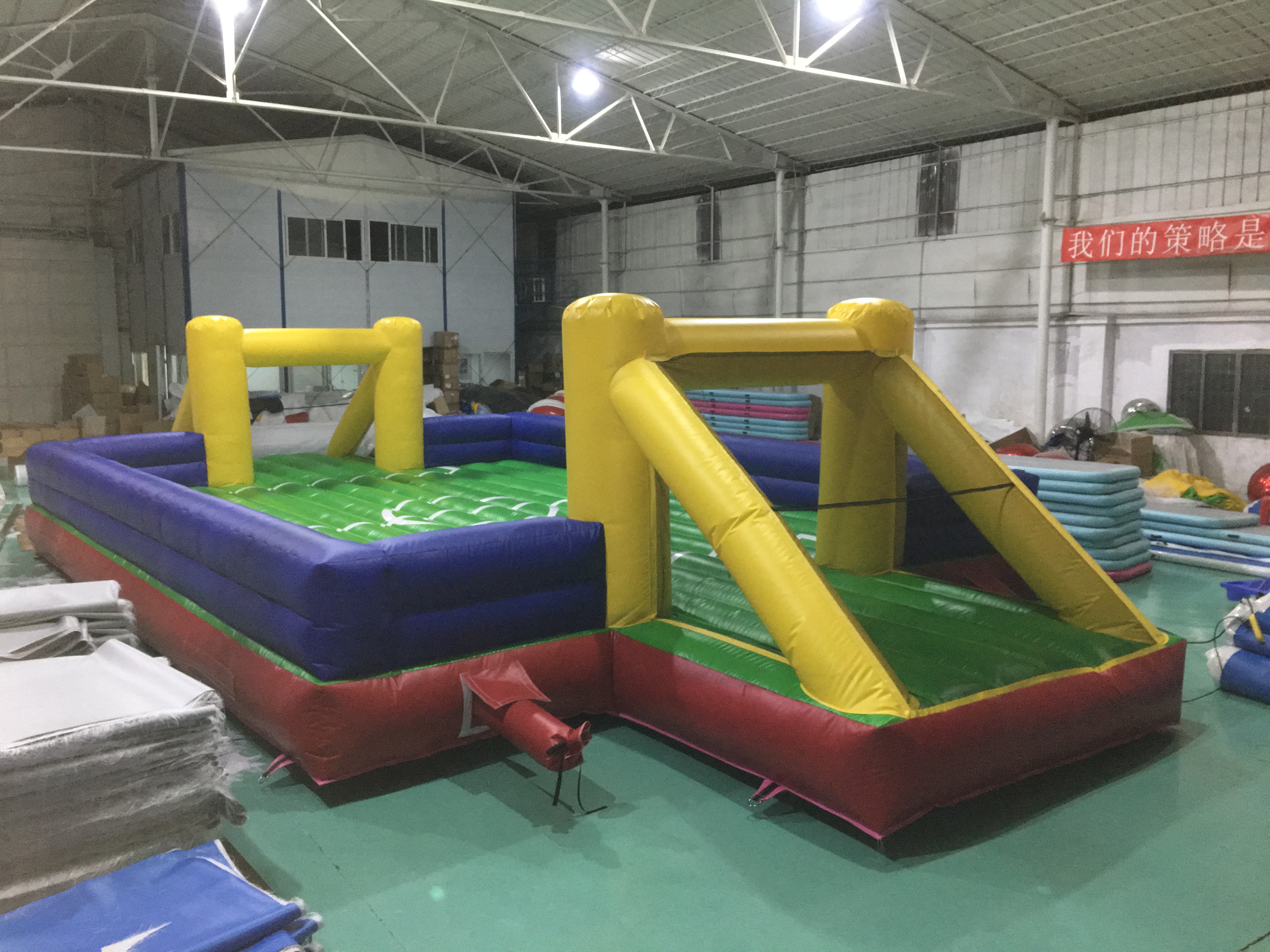 inflatable soccer pitch