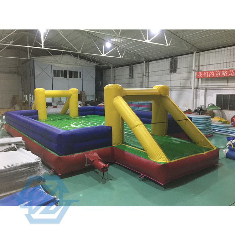Airtight Inflatable Football Field Inflatable Soccer Pitch