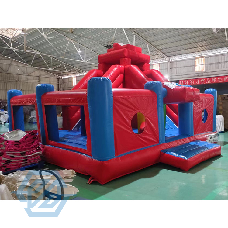 Inflatable Obstacle Bounce House Combo Slide 