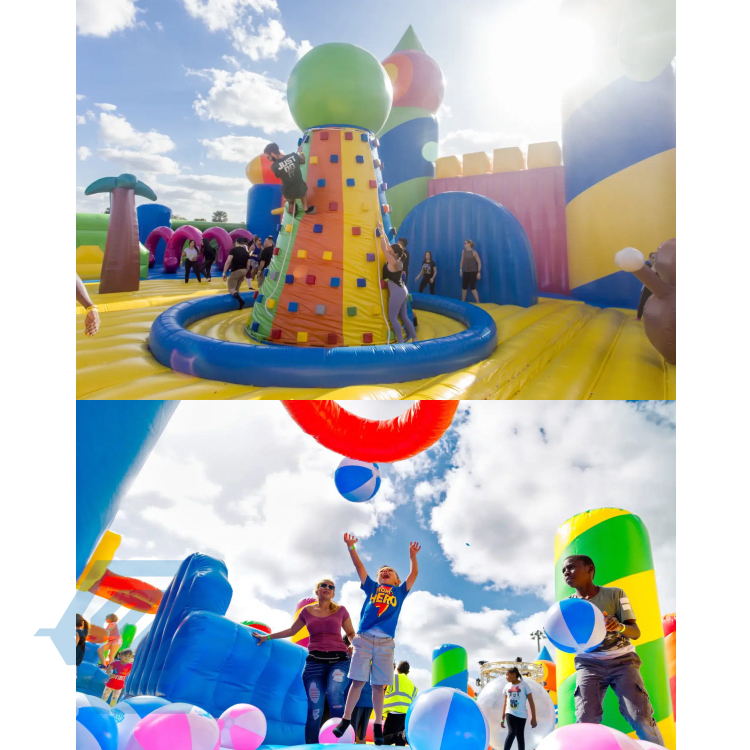 Inflatable Trampoline Theme Park Gmaes Playground for Sale