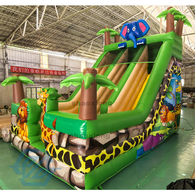 Outdoor Animal Theme Elephant Inflatable Slide for Sale