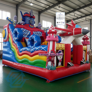 Inflatable Cartoon Theme Bouncy Castle with Slide