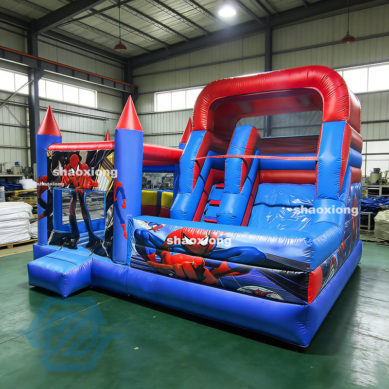 Inflatable Cartoon Theme Bounce House with Slide