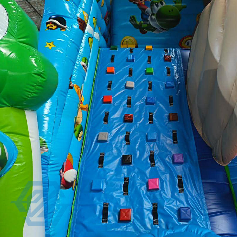 Outdoor Cartoon Mario Theme Inflatable Slide for Sale
