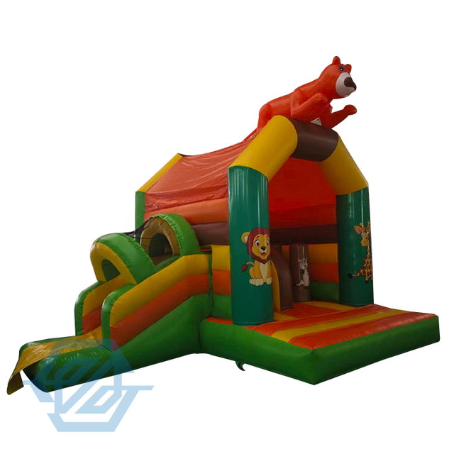 Animal Themed Bouncy Castle Park for Kids Jumping