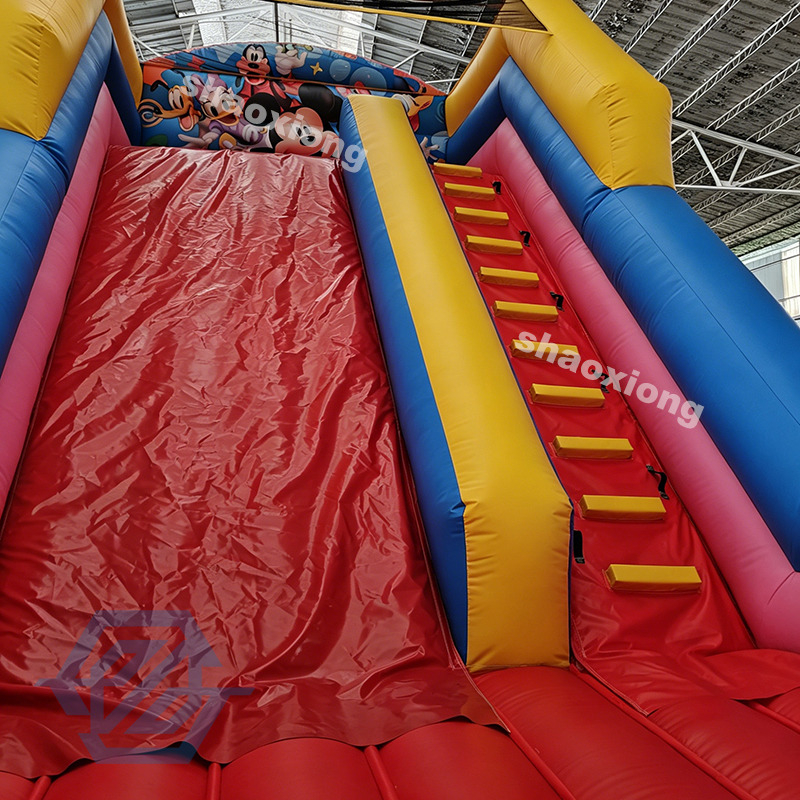 Outdoor Cartoon Mickey Mouse Theme Inflatable Slide for Sale