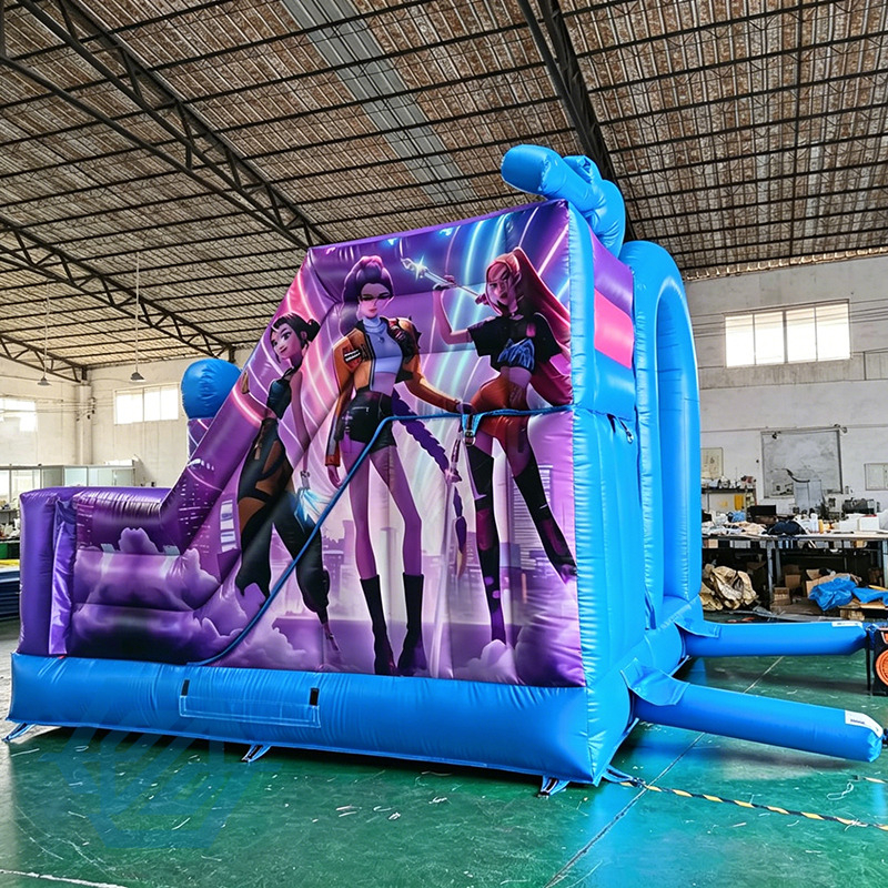 nflatable K-PoP Demon Bounce House Slide Combo with Blower