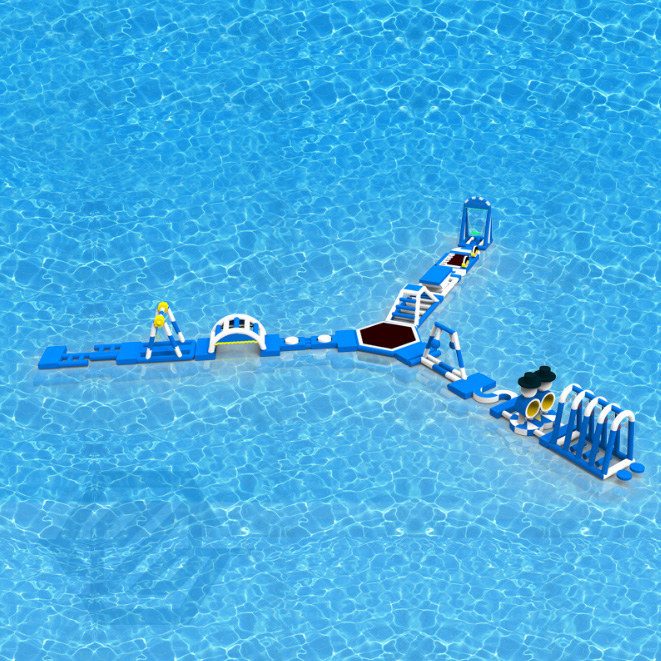 Water Amusement Park Inflatable Floating Water Park Giant Water Fun Run Challenge Park 