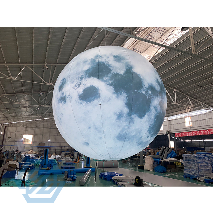 Giant Inflatable Planet Advertising Decoration Moon with Led