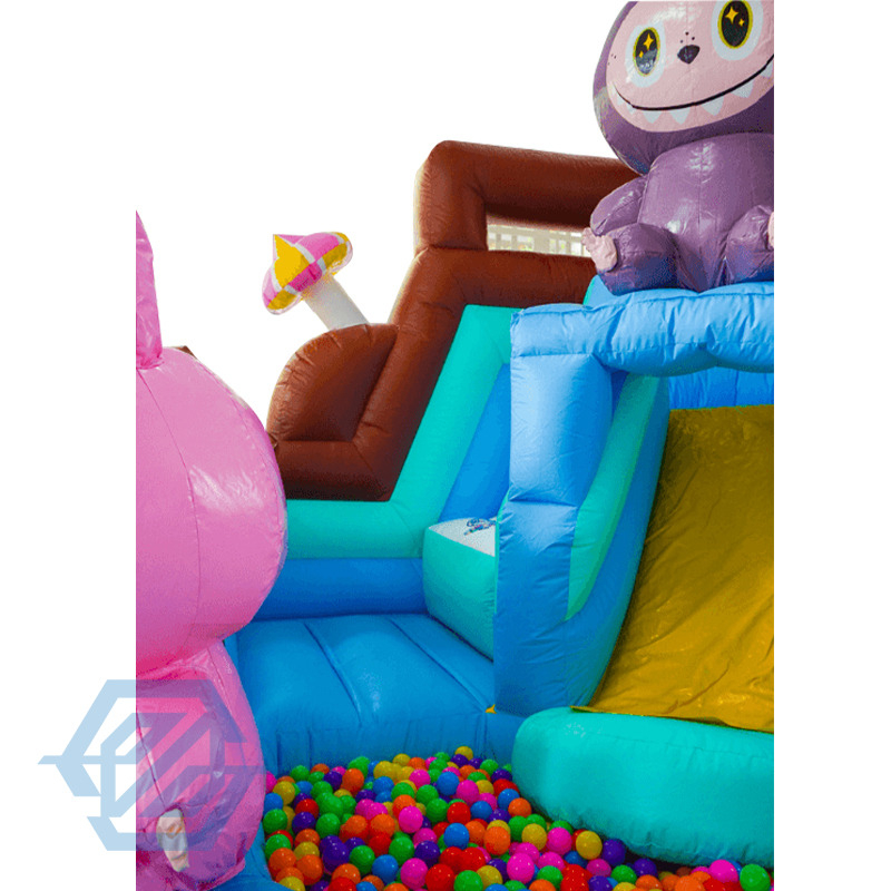 Outdoor Labubu Inflatable Bounce House Slide Combo for Kids