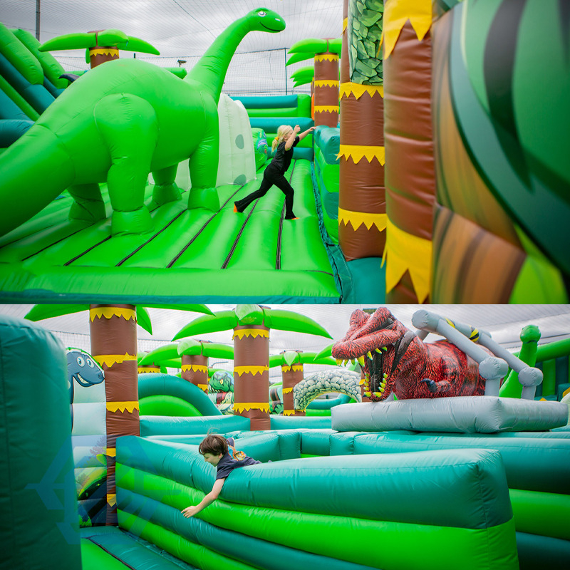 Adventure Inflatable Park Large Dinosaur Theme Amusement Park