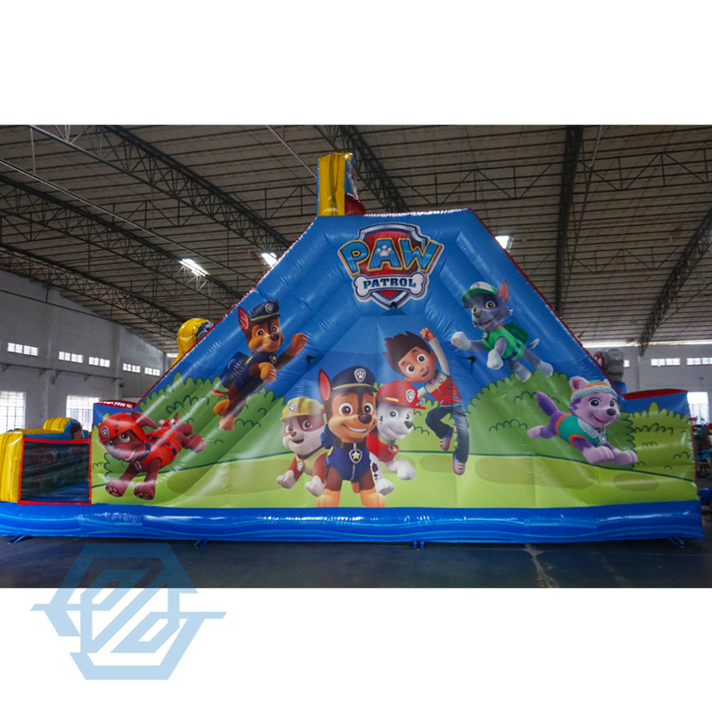 Commercial Kids Inflatable Patrol Castle Slide Combo Playground