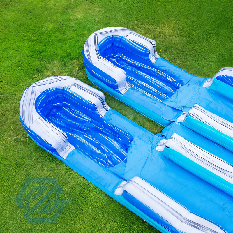 Inflatable Large Double Water Slides Detachable Pool with Blower