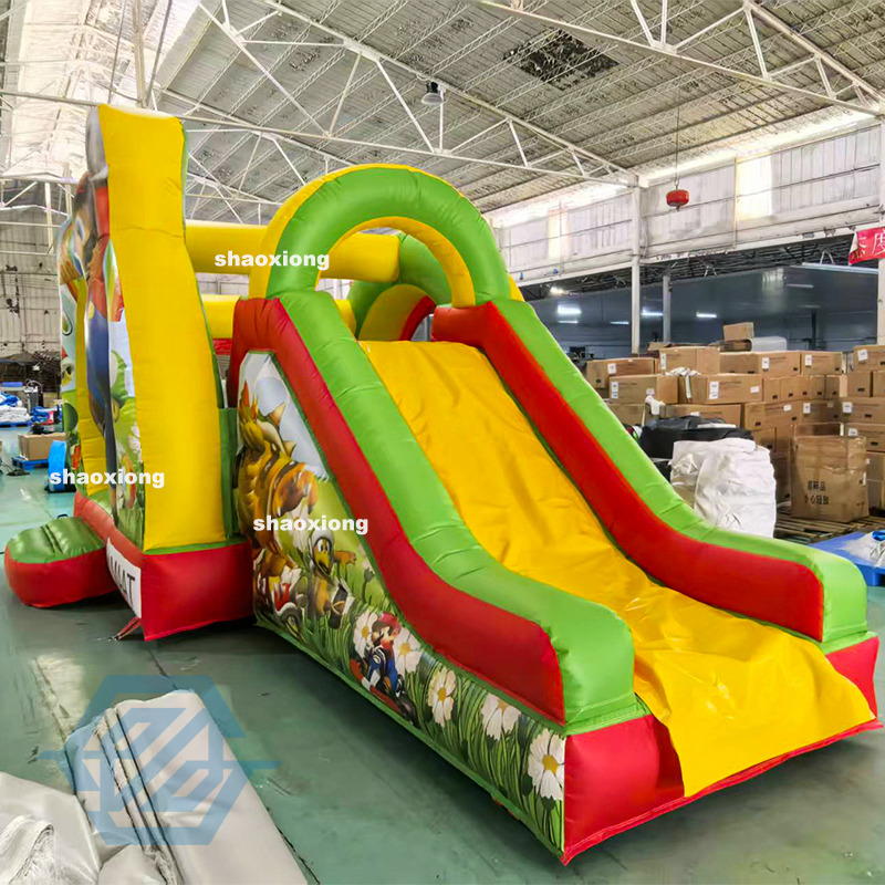 6x3.4x3M Inflatable Mario Bounce House with Slide Combo