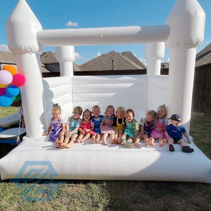 Inflatable Bouncy Castle White Wedding Bounce House for Party