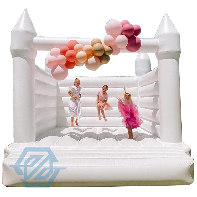 Inflatable Bouncy Castle White Wedding Bounce House for Party