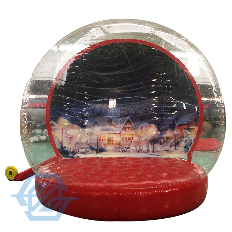 Custom Inflatable Christmas Snow Globe Photo Booth Bubble