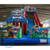 Commercial Kids Inflatable Patrol Castle Slide Combo Playground