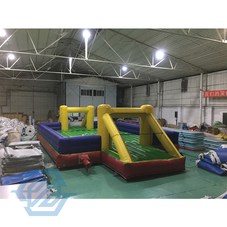 Airtight Inflatable Football Field Inflatable Soccer Pitch